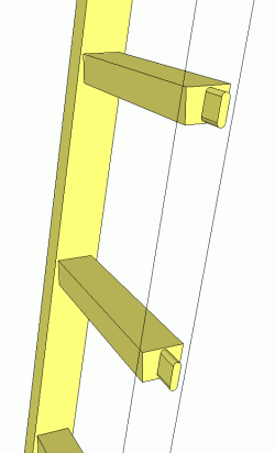 ladder tenons