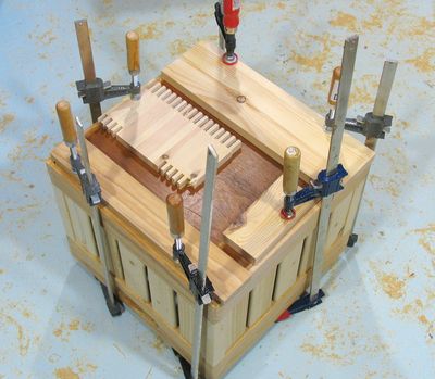 gluing box bottom